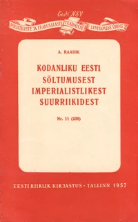 Kodanliku Eesti sõltumusest imperialistlikest suurriikidest