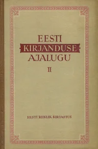 Eesti kirjanduse ajalugu