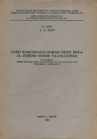 Uued karusnahaloomad Eesti NSV-s ja juhend nende vaatlusteks