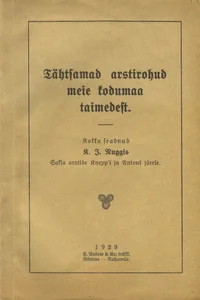 Tähtsamad arstirohud meie kodumaa taimedest