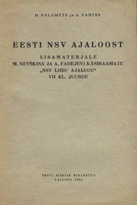 Eesti NSV ajaloost