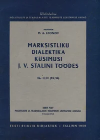 Marksistliku dialektika küsimusi J. V. Stalini töödes
