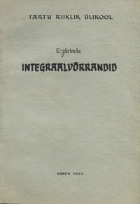 Integraalvõrrandid