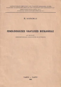 Fenoloogilised vaatlused botaanikas