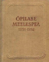 Õpilase meelespea 1951-1952