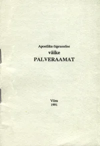 Apostliku õigeusulise väike palveraamat