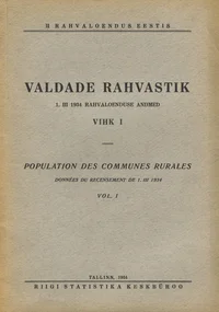 Valdade rahvastik. Population des communes rurales