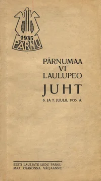 Pärnumaa VI laulupeo juht