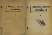 Maksuseadused ja määrused I-II