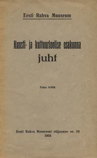Kunsti- ja kultuurloolise osakonna juht