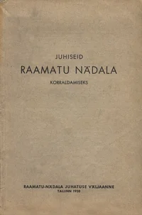 Juhiseid raamatu-nädala korraldamiseks