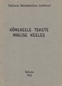 Kõnekeele tekste inglise keeles