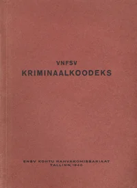 VNFSV kriminaalkoodeks