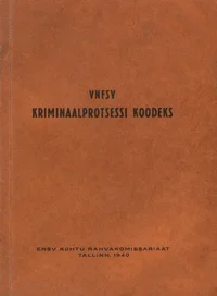 VNFSV kriminaalprotsessi koodeks