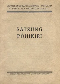 Satzung. Põhikiri