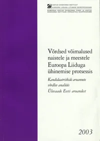 Võrdsed võimalused naistele ja meestele Euroopa Liiduga ühinemise protsessis