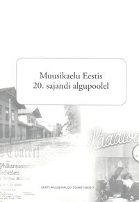 Muusikaelu Eestis 20.sajandi algupoolel