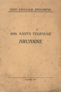 1939. aasta tegevuse aruanne