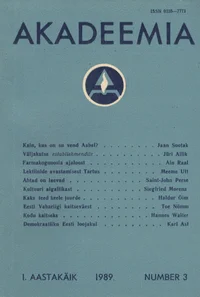 Akadeemia 1989/03