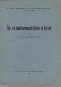 Über die Trinkwasserverhältnisse in Estland