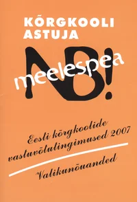 Kõrgkooli astuja meelespea