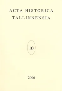 Acta Historica Tallinnensia