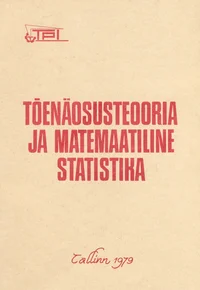 Tõenäosusteooria ja matemaatiline statistika