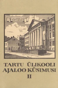 Tartu Ülikooli ajaloo küsimusi