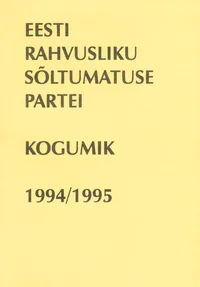 Eesti Rahvusliku Sõltumatuse Partei 1994/1995