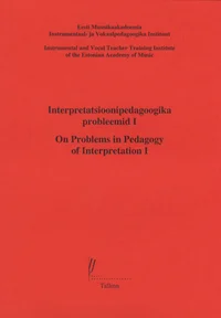 Interpretatsioonipedagoogika probleemid