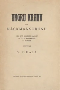 Ungru krahv ehk Näckmansgrund.