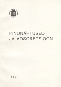 Pindnähtused ja adsorptsioon
