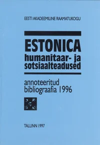 Estonica humanitaar- ja sotsiaalteadused 1996