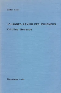 Johannes Aaviku keeleuuendus