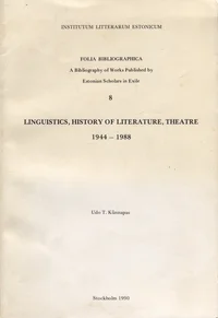 Linguistics, history of literature, theatre 1944-1988