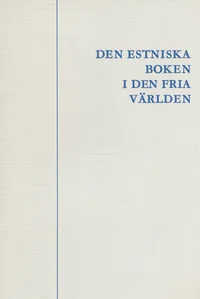 Den estniska boken i den fria världen
