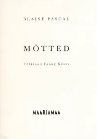 Mõtted