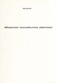 Mõningatest rahvuspoliitika aspektidest