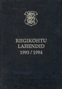 Riigikohtu lahendid