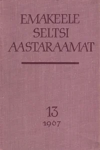 Emakeele Seltsi aastaraamat
