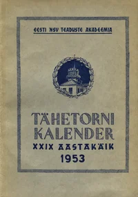 Tartu Tähetorni kalender 1953. aastaks