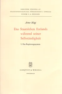Das Staatsleben Estlands während seiner Selbständigkeit