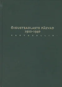 Eesti õigusteadlaste päevad 1922-1940