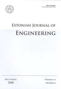 Estonian Journal of Engineering. Volume 14. 2008/4