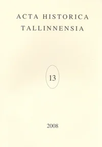 Acta Historica Tallinnensia