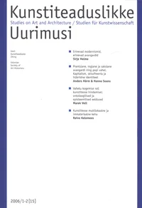 Kunstiteaduslikke uurimusi 2006/1-2