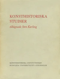 Konsthistoriska studier. tillägnade Sten Karling
