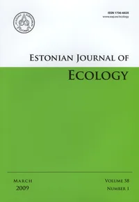Estonian Journal of Ecology. Volume 58. 2009/1