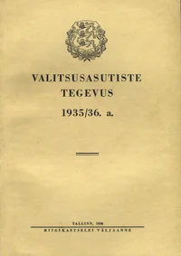 Valitsusasutiste tegevus
