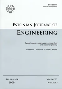 Estonian Journal of Engineering. Volume 15. 2009/3
